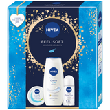 Zestaw Nivea Feel Soft, krem, 300 ml + antyperspirant roll-on, 50 ml + żel pod prysznic, 250 ml USZKODZONE OPAKOWANIE - miniaturka zdjęcia produktu