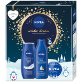 Zestaw Nivea Winter Dream, żel pod prysznic, 250 ml + mleczko do ciała, 250 ml + krem, 75 ml - miniaturka zdjęcia produktu