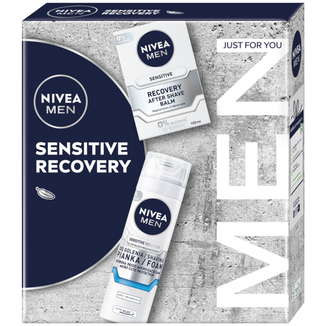 Zestaw Nivea Men Sensitive Recovery, pianka do golenia, 200 ml + balsam po goleniu, 100 ml - zdjęcie produktu