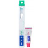 Vitis Soft, szczoteczka do zębów, miękka, 1 sztuka + pasta do zębów, 15 ml KRÓTKA DATA - miniaturka zdjęcia produktu