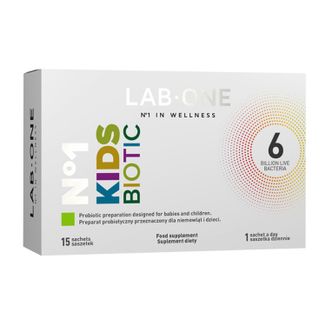 Lab One No 1 KidsBiotic, dla niemowląt i dzieci, 15 saszetek - zdjęcie produktu