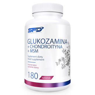 SFD Glukozamina + Chondroityna + MSM, 180 tabletek - zdjęcie produktu