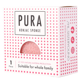 Sister Young Pura, gąbka do mycia twarzy konjac, różowa, 1 sztuka - miniaturka zdjęcia produktu