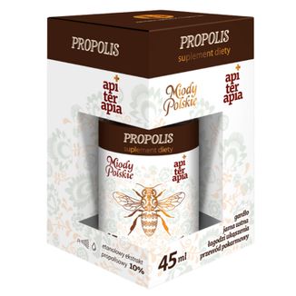 Miody Polskie Propolis, etanolowy ekstrakt propolisu 10%, krople, 45 ml - zdjęcie produktu