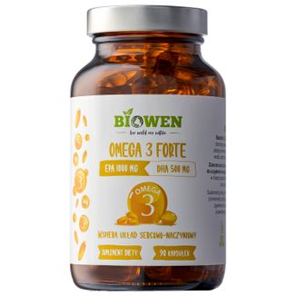 Biowen Omega 3 Forte, 90 kapsułek - zdjęcie produktu