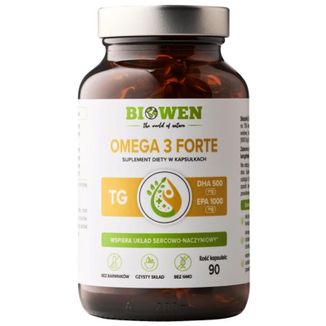 Biowen Omega 3 Forte, 90 kapsułek - zdjęcie produktu