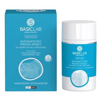 BasicLab, enzymatyczny peeling myjący do skóry suchej i wrażliwej, 35 g - zdjęcie produktu