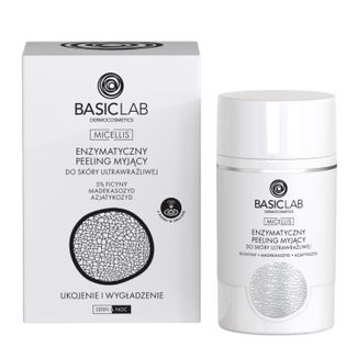 BasicLab, enzymatyczny peeling myjący do skóry ultrawrażliwej, 35 g - zdjęcie produktu