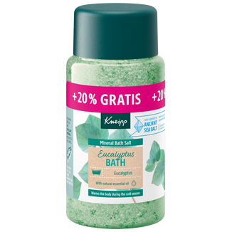 Kneipp Eucalyptus Bath, kryształki do kąpieli z soli mineralnej, 600 g - zdjęcie produktu