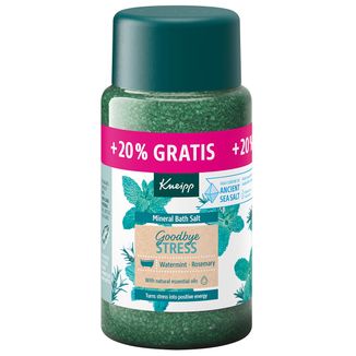 Kneipp Goodbye Stress Rozmaryn i Mięta, kryształki do kąpieli z soli mineralnej, 600 g - zdjęcie produktu