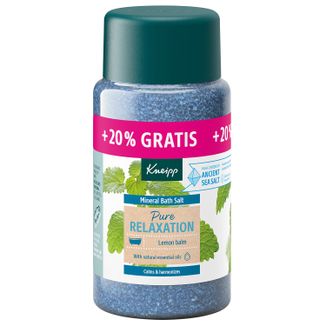 Kneipp Pure Relaxation Melisa, kryształki do kąpieli z soli mineralnej, 600 g - zdjęcie produktu