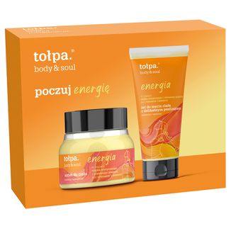 Zestaw Tołpa Body&Soul Energia, żel pod prysznic, 200 ml + sorbet do ciała, 250 ml USZKODZONE OPAKOWANIE - zdjęcie produktu