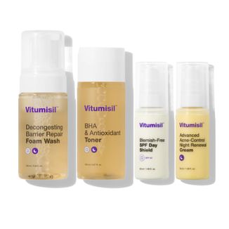 Zestaw Vitumisil Anti-Acne, pianka do twarzy, 100 ml + tonik, 100 ml + krem na dzień, 50 ml + krem na noc, 50 ml - zdjęcie produktu