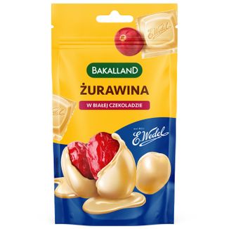 Bakalland Żurawina w białej czekoladzie, 74 g - zdjęcie produktu