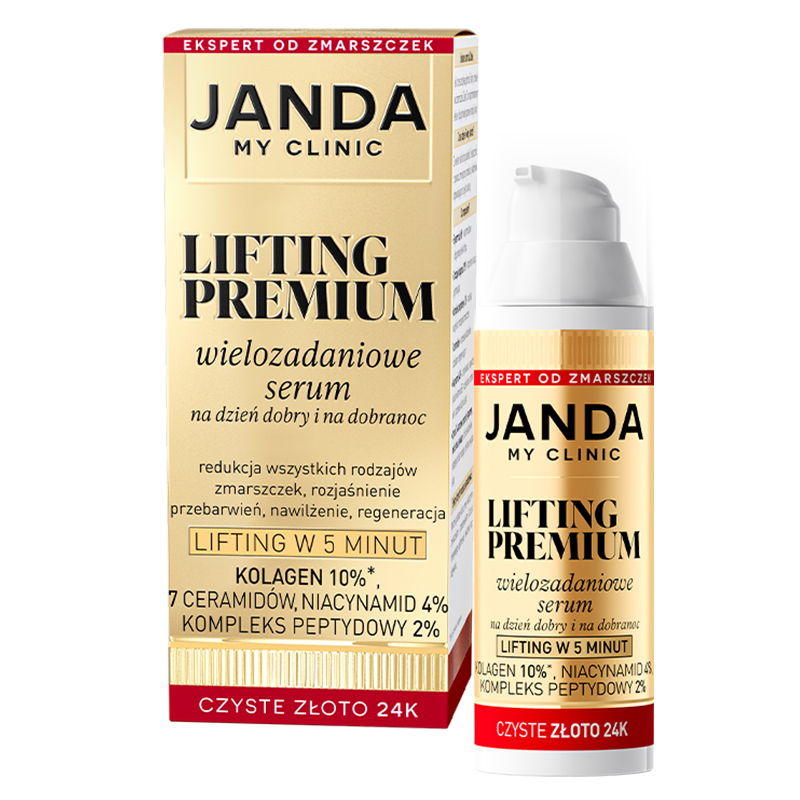 Nieznana Janda My Clinic Lifting Premium, wielozadaniowe serum na dzień dobry i na dobranoc, 30 ml