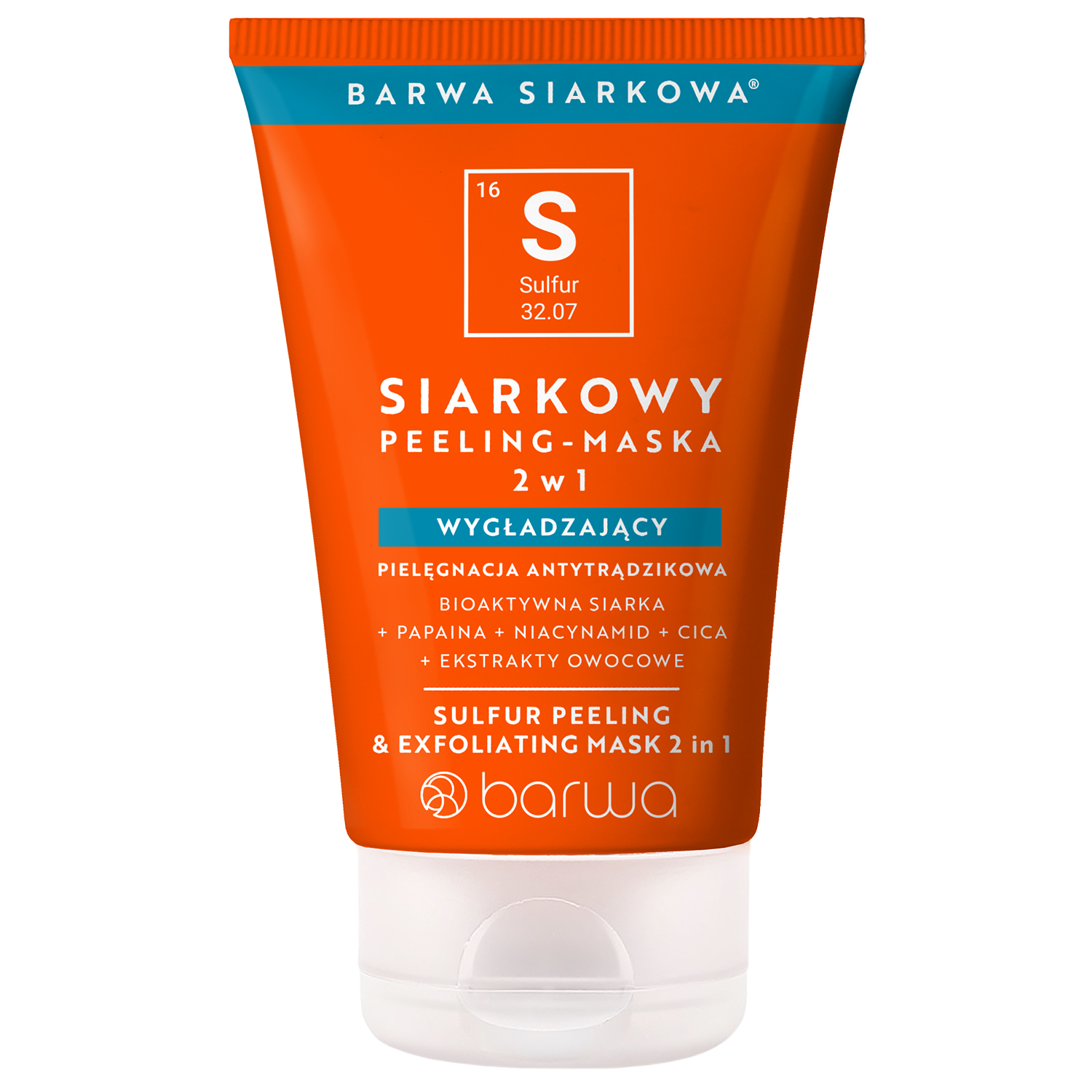 Nieznana Barwa Siarkowa, siarkowy peeling-maska 2w1, 120 ml