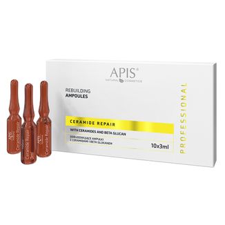 Apis Professional Ceramide Repair, odbudowujące ampułki z ceramidami i beta-glukanem, 10 x 3 ml - zdjęcie produktu