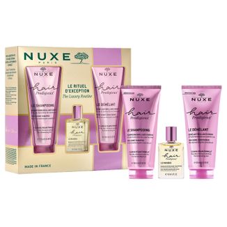 Zestaw Nuxe Hair Prodigieux, odżywcza maska, 30 ml + nabłyszczający szampon, 200 ml + nabłyszczająca odżywka, 200 ml - zdjęcie produktu