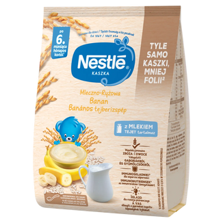 Nestle Kaszka mleczno-ryżowa, banan, bezglutenowa, po 6 miesiącu, 400 g - zdjęcie produktu