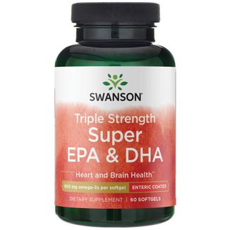 Swanson Triple Strength Super EPA & DHA, 60 kapsułek - zdjęcie produktu