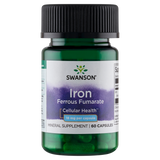 Swanson Iron Ferrous Fumarate, fumaran żelaza, 60 kapsułek - miniaturka zdjęcia produktu