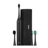 Feelo Pro Premium Set, szczoteczka soniczna soniczna z etui i 4 końcówkami, czarna - miniaturka zdjęcia produktu