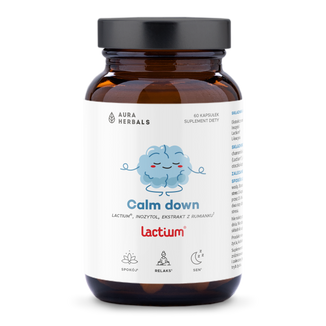 Aura Herbals Calm Down Lactium, 60 kapsułek KRÓTKA DATA - zdjęcie produktu