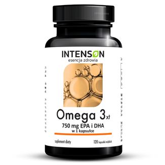 Intenson Omega 3 XT, 120 kapsułek miękkich KRÓTKA DATA - zdjęcie produktu
