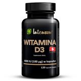 Intenson Witamina D3 4000 IU, 120 kapsułek miękkich - miniaturka zdjęcia produktu
