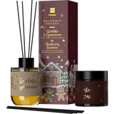 Zestaw HiSkin Pachnące Święta, świeca sojowa, Świąteczny Grzaniec, 100 ml + dyfuzor z patyczkami, Szarlotka z Cynamonem, 80 ml - miniaturka zdjęcia produktu