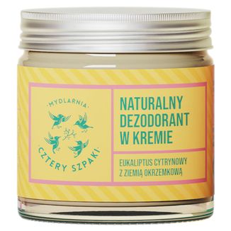 Cztery Szpaki, dezodorant w kremie, eukaliptus cytrynowy, 60 ml - zdjęcie produktu