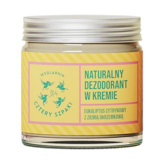 Cztery Szpaki, dezodorant w kremie, eukaliptus cytrynowy, 60 ml - zdjęcie produktu