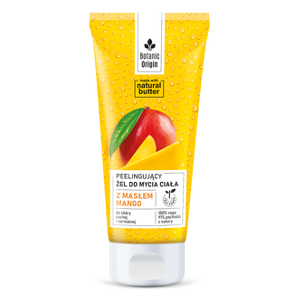 Botanic Origin, żel peelingujący do mycia ciała z masłem mango, 200 ml - zdjęcie produktu