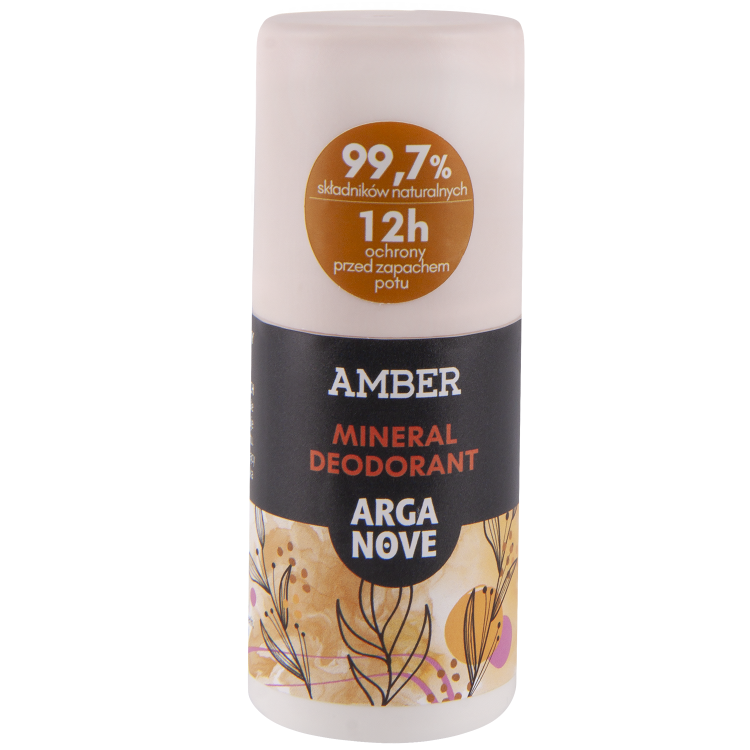 Nieznana Arganove, dezodorant mineralny ałunowy roll-on, Amber, 50 ml — Składniki i ocena