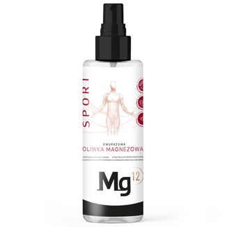 Mg12 Sport, dwufazowa oliwka magnezowa, 200 ml - zdjęcie produktu