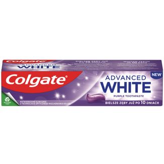 Colgate Advanced White Purple, pasta do zębów, 75 ml - zdjęcie produktu