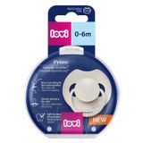 Lovi Prime, smoczek uspokajający, silikonowy, dynamiczny, Coconut, 34/400, 0-6 miesięcy, 1 sztuka - miniaturka zdjęcia produktu