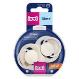Lovi Prime, smoczek uspokajający, silikonowy, dynamiczny, Coconut/Ivory, 34/403, od 18 miesiąca, 2 sztuki - miniaturka zdjęcia produktu