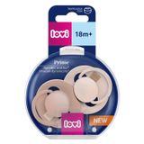Lovi Prime, smoczek uspokajający, silikonowy, dynamiczny, Nude/Blush, 34/407, od 18 miesiąca, 2 sztuki - miniaturka zdjęcia produktu