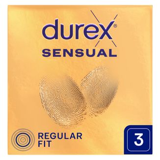 Durex Sensual, prezerwatywy supercienkie, 3 sztuki - zdjęcie produktu