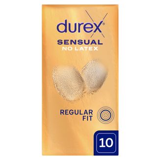 Durex Sensual No Latex, prezerwatywy nielateksowe, 10 sztuk - zdjęcie produktu