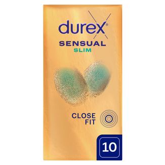 Durex Sensual Slim, prezerwatywy supercienkie, 10 sztuk - zdjęcie produktu