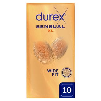 Durex Sensual XL, prezerwatywy supercienkie, 10 sztuk - zdjęcie produktu