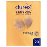Durex Sensual Extra Lube, prezerwatywy dodatkowo nawilżane, 20 sztuk - miniaturka zdjęcia produktu
