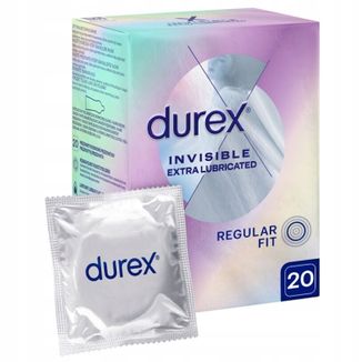 Durex Invisible, prezerwatywy dodatkowo nawilżane, supercienkie, 20 sztuk - zdjęcie produktu