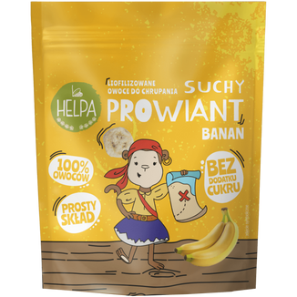 Helpa Suchy Prowiant, owoce liofilizowane do chrupania, banan, 9 g - zdjęcie produktu