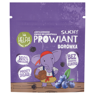 Helpa Suchy Prowiant, owoce liofilizowane do chrupania, borówka, 9 g - zdjęcie produktu