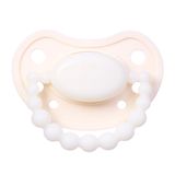 Luu Kids, smoczek uspokajający, pozycjonujący, silikonowy, świecący w ciemności, American Cream Glow, 0-3 miesiące, 1 sztuka - miniaturka zdjęcia produktu
