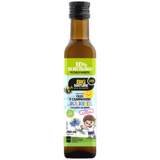 Big Nature Bio Olej Dla Dzieci z Czarnuszki, tłoczony na zimno, 250 ml - zdjęcie produktu