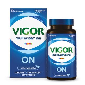 Vigor Multiwitamina On, 90 tabletek USZKODZONE OPAKOWANIE - zdjęcie produktu